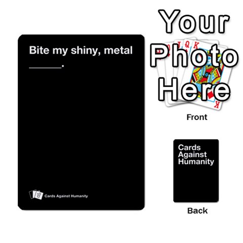 Spasmicpuppy Cards Against Humanity Black Deck By Spasmicpuppy Front - Club6