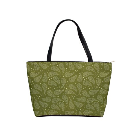 Classic Handbag Paisley Flowers Green By Annette Front