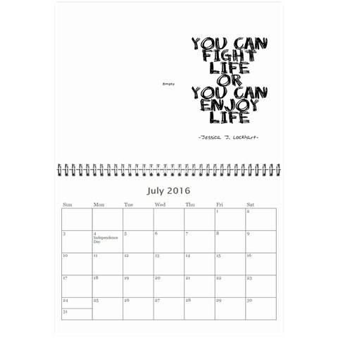 Calendar2016 By Jessicajlockhart Gmail Com Jul 2016