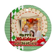 xmas - Round Ornament (Two Sides)
