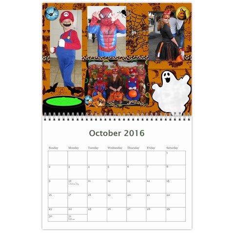 Jecca 2016 Calendar By Jessica Rudnitzki Oct 2016