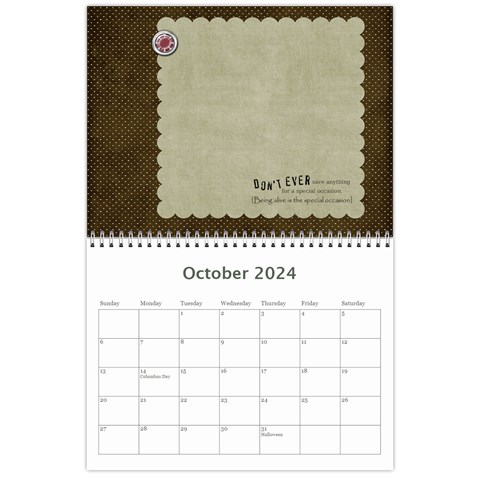 2024 Calender Beloved By Shelly Oct 2024