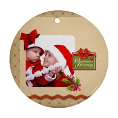 xmas - Round Ornament (Two Sides)