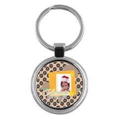 merry christmas - Key Chain (Round)