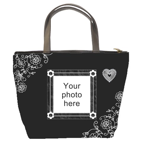 Pretty Black Design Bucket Bag By Lil Back