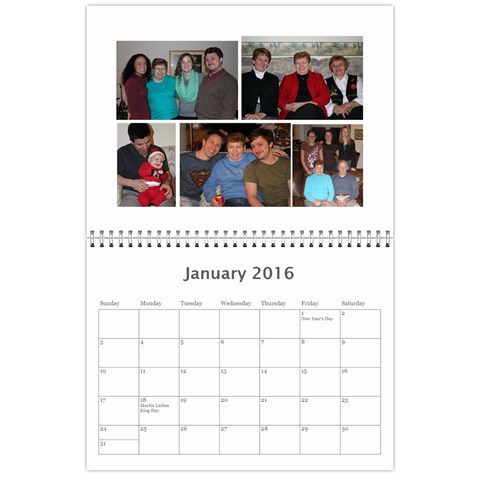 Calendar A By Peg Jan 2016