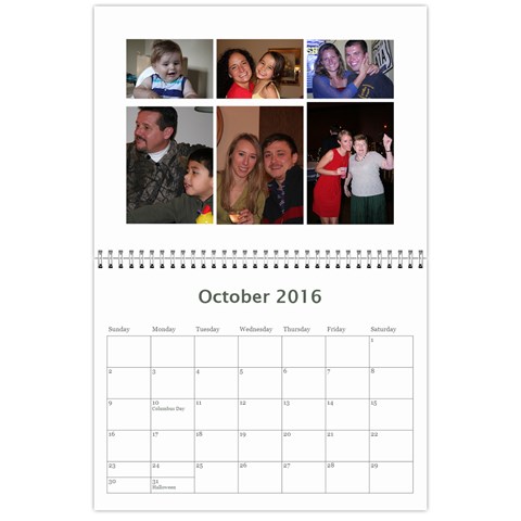 Calendar A By Peg Oct 2016