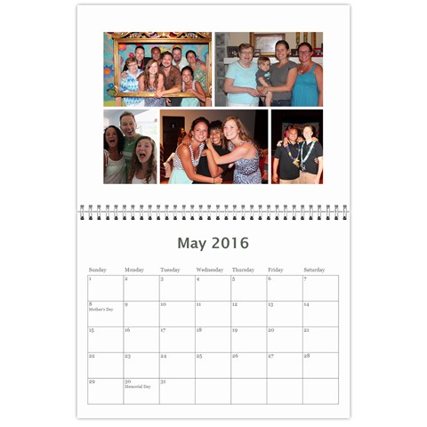 Calendar A By Peg May 2016