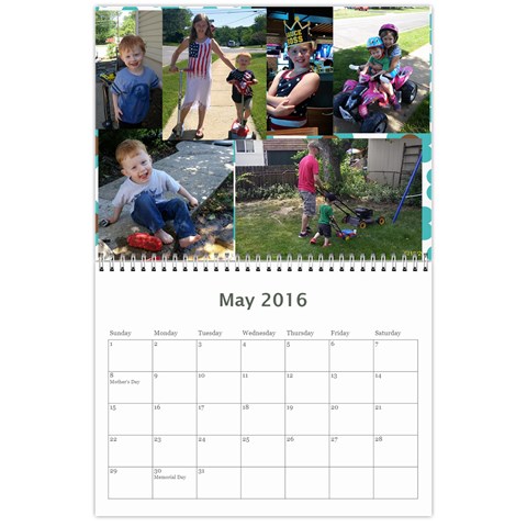 2016 Calendar Done By Mandy Morford May 2016