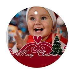 xmas - Round Ornament (Two Sides)