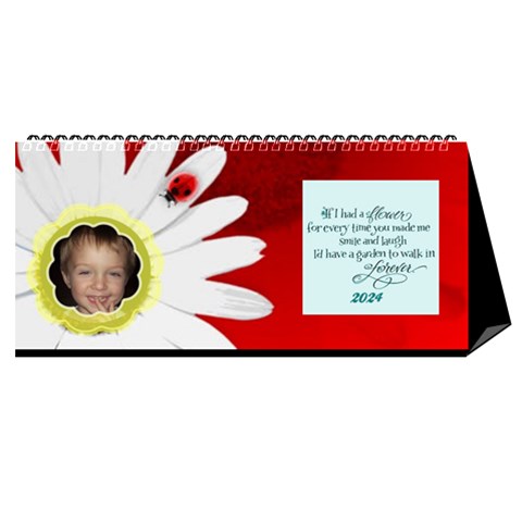 Flower Desktop 11x5 Calendar By Joy Johns Cover