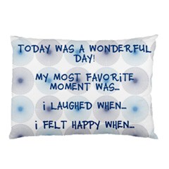 wonderful_day_blue_3questions - Pillow Case