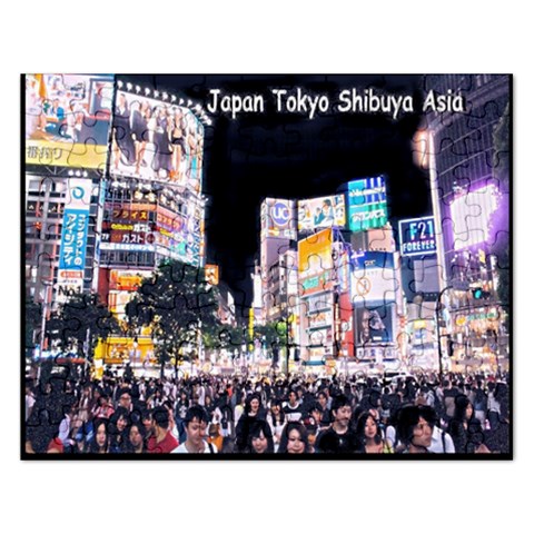 Japan Tokyo Shibuya Asia : Puzzle By Pamela Sue Goforth Front