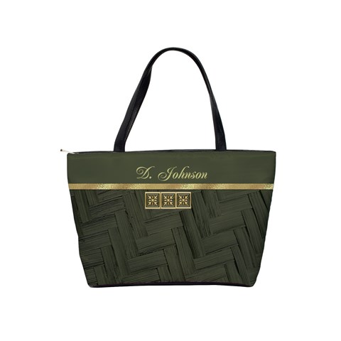 Basket Weave Classic Shoulder Handbag By Deborah Back