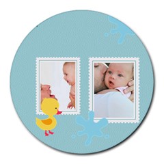 baby - Collage Round Mousepad