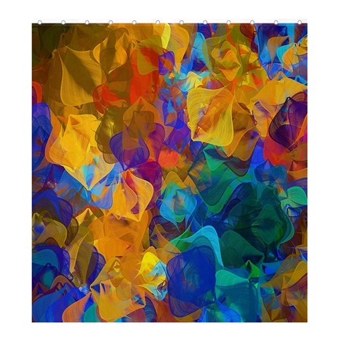 Abstract Shower Curtain Formatted For :  Shower Curtain Templateor Product: Shower Curtain By Pamela Sue Goforth 58.75 x64.8  Curtain