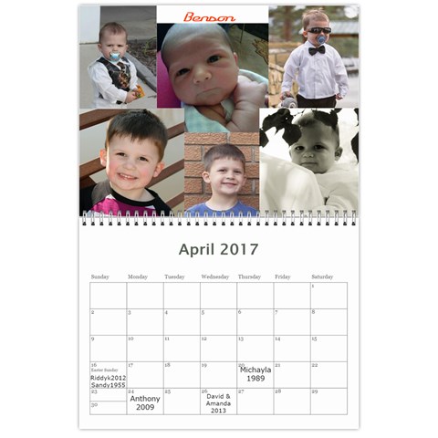 2017calendar By Sandra L Johnson Apr 2017