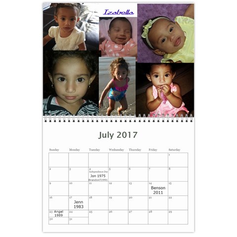 2017calendar By Sandra L Johnson Jul 2017