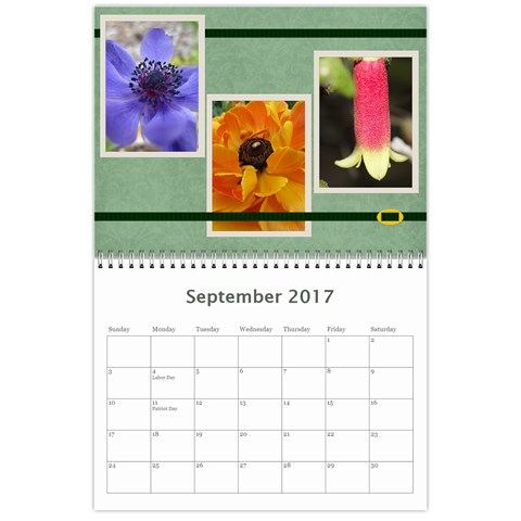 Damask Calendar For 2017 By Mim Sep 2017