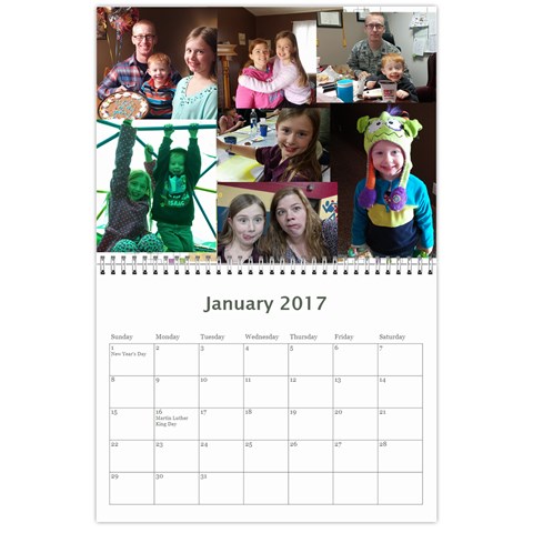 Calendar 2017  Finished By Mandy Morford Jan 2017