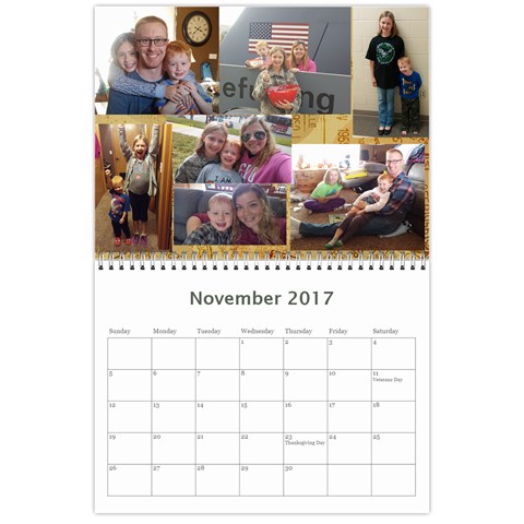 Calendar 2017  Finished By Mandy Morford Nov 2017