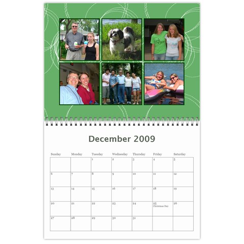 Megs Calendar By Julie Van Sambeek Dec 2009