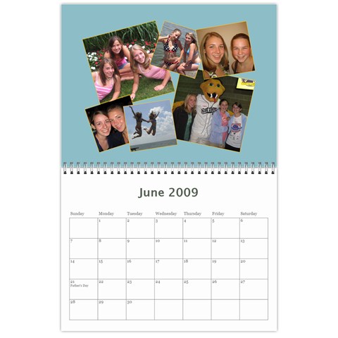 Megs Calendar By Julie Van Sambeek Jun 2009