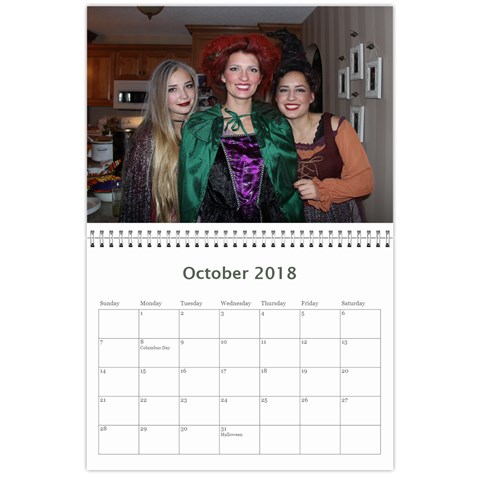 2017 Calender By Kim Gonsales Oct 2018