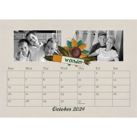 Desktop Calendar 8 5x6, Family By Mikki Oct 2024