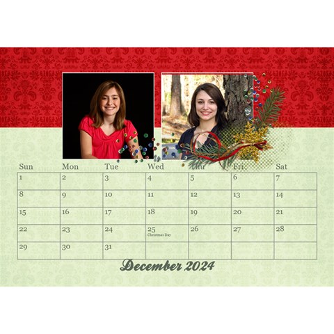 Desktop Calendar 8 5x6, Family By Mikki Dec 2024