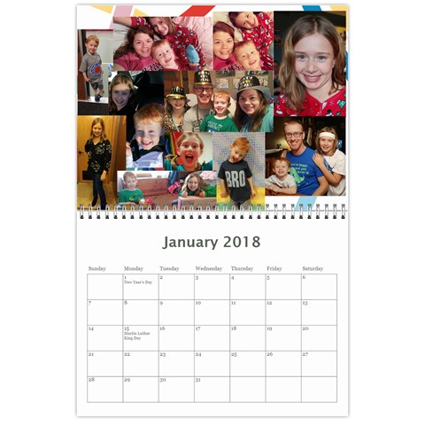 2018 Calendar Done By Mandy Morford Jan 2018