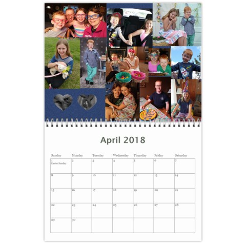 2018 Calendar Done By Mandy Morford Apr 2018