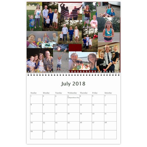 2018 Calendar Done By Mandy Morford Jul 2018