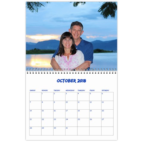 Calendar  Brice 2018 By Edna Oct 2018