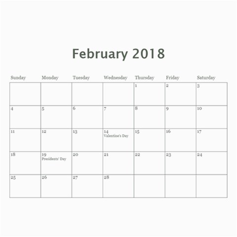 Vigil Family Calendar 2018 By Becky Apr 2018