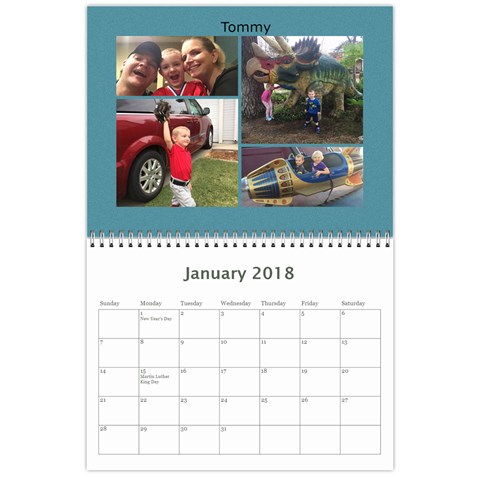 Lenihan Family Calendar 2018 By Becky Jan 2018
