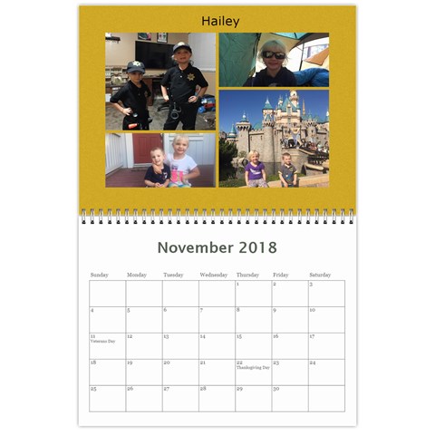 Lenihan Family Calendar 2018 By Becky Nov 2018