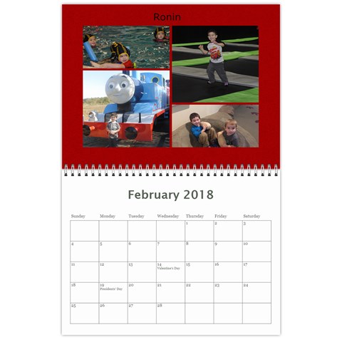Lenihan Family Calendar 2018 By Becky Feb 2018
