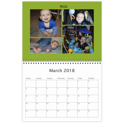Lenihan Family Calendar 2018 By Becky Mar 2018