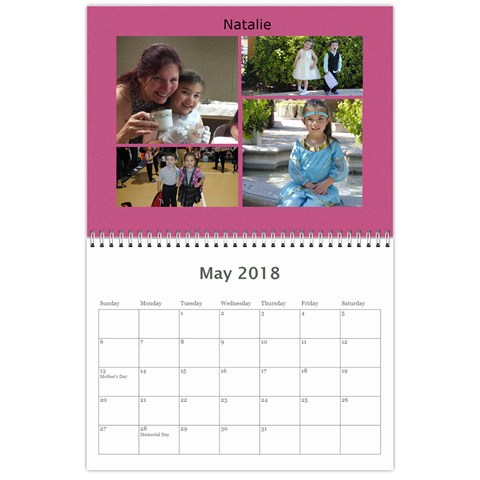 Lenihan Family Calendar 2018 By Becky May 2018