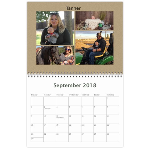 Lenihan Family Calendar 2018 By Becky Sep 2018