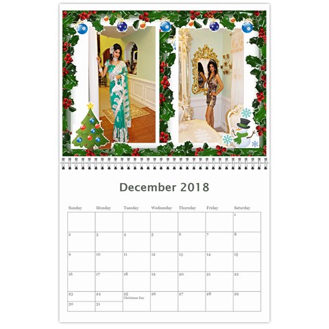 Calendar 2018 By Angel Sharma Dec 2018
