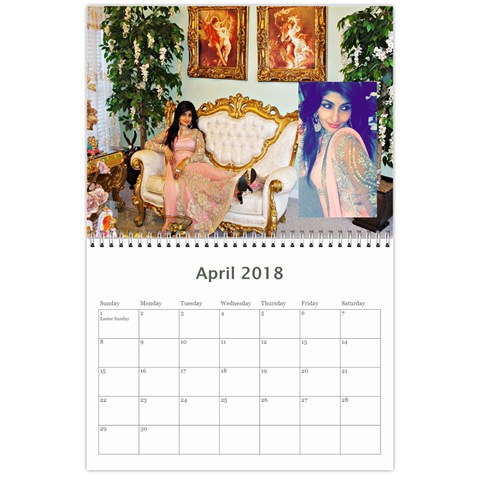Calendar 2018 By Angel Sharma Apr 2018