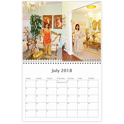 Calendar 2018 By Angel Sharma Jul 2018
