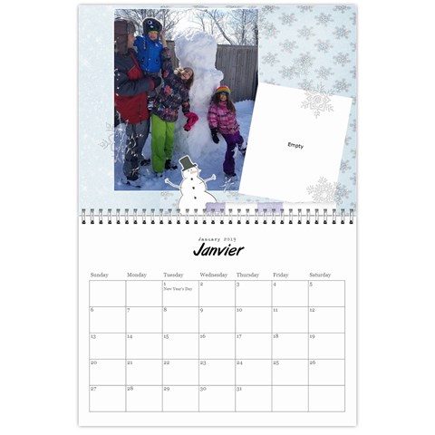 Calendar 2019 For Brigitte By Elizabeth Marcellin Jan 2019