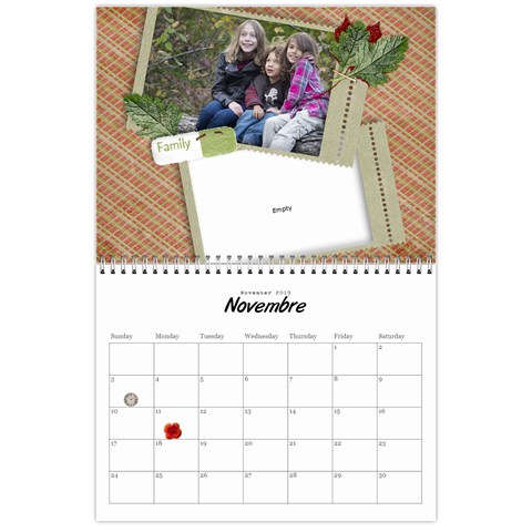 Calendar 2019 For Brigitte By Elizabeth Marcellin Nov 2019