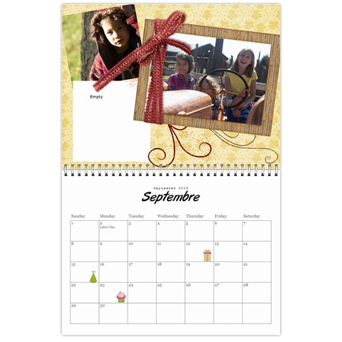 Calendar 2019 For Brigitte By Elizabeth Marcellin Sep 2019