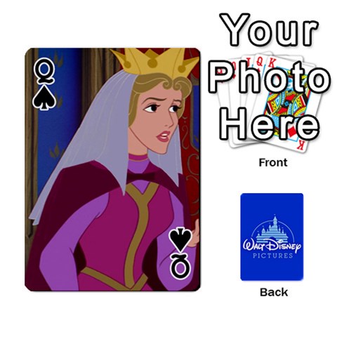 Queen Cartes Disney Classique By Panicalltime Front - SpadeQ