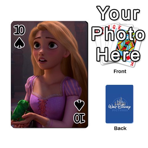 Cartes Disney  pixar  By Panicalltime Front - Spade10