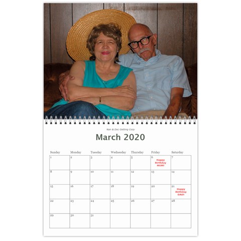 2020 Dunster Calendar By One Of A Kind Design Studio Mar 2020